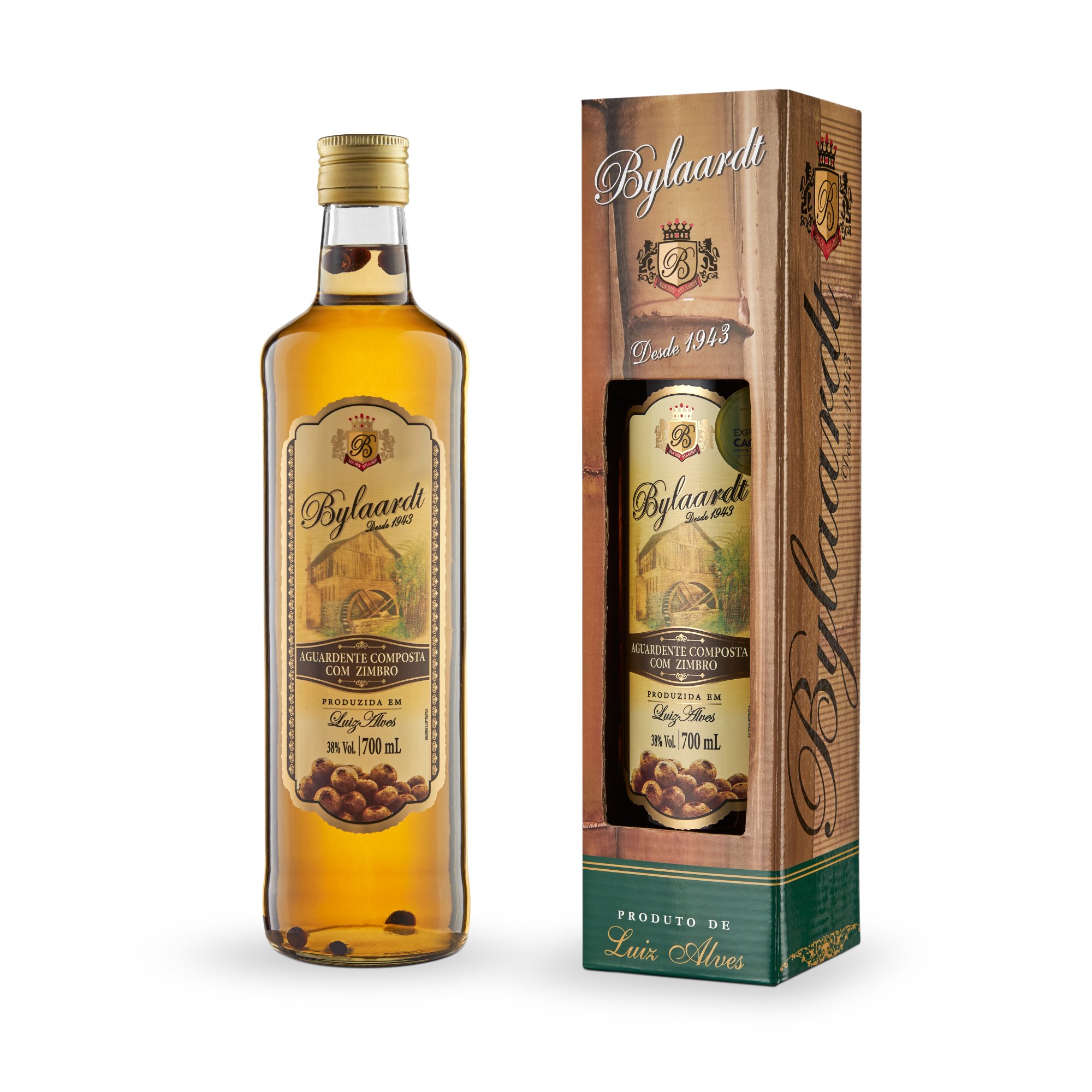 Aguardente Composta Adoçada Zimbro Bylaardt - 700ml